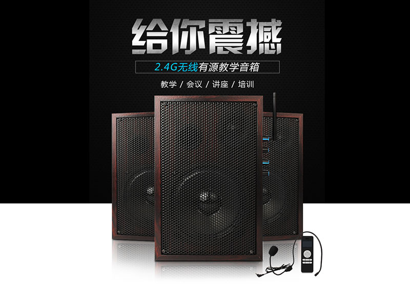 人生就是博2.4G无线教学音箱系列-配套无线数字麦克风
